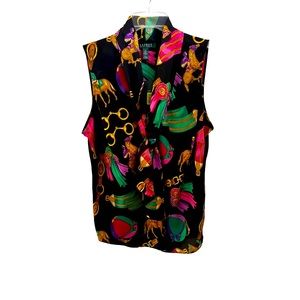 NWT Lauren Ralph Lauren Equestrian Tank Top Blouse size 16